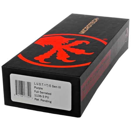 Nóż automatyczny Microtech LUDT Gen III T/E Purple Aluminium, Black F/S M390MK by Tony Marfione (1136-3PU)