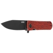 Nóż składany Kubey NEO Red / Black Damascus G10, Blackwashed AUS-10 by Keanu Alfaro (KU371F)