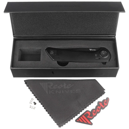 Nóż składany Reate PL-XF-A-3 Knife Black Aluminum, Black PVD Nitro-V