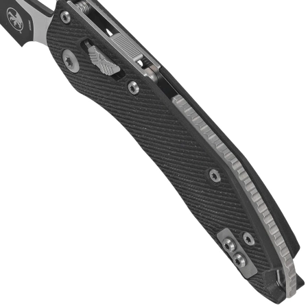 Nóż składany Microtech Stitch S/E Fluted Black G10, Black / Satin M390MK by Sebastijan Berenji and Tony Marfione (169RL-1FLGTBK)