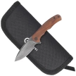 Civivi Mini Praxis Knife Guibourtia Wood, Black Hand Rubbed Damascus (C18026C-DS1)