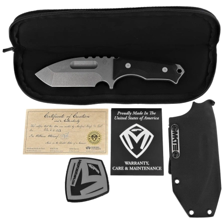 Medford Emperor Pro Knife Black G10, Std HW, Tumbled 3V by Greg Medford (MK0503TQ-08KB-SPQ3-Q4)