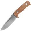 LionSteel Tactical Knife Natural Canvas Micarta, Satin Niolox by Molletta (T5 CVN)