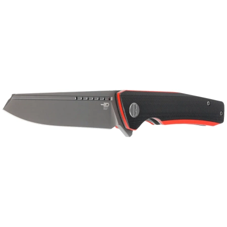 Bestech Slyther Black/Red G10, Grey Titanized 14C28N (BG51C)