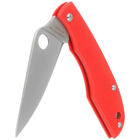 Nóż składany Spyderco Grasshopper Red G10, Satin 12C27 (C138GRDP)