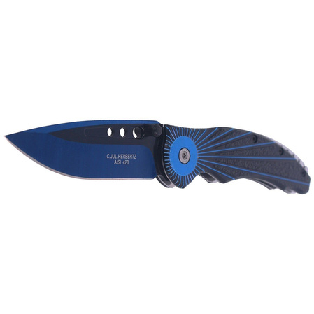 Nóż składany Herbertz Solingen Hit Aluminium Blue-Black 90mm (584412)