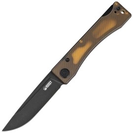 Nóż składany Kubey Akino Yellow Ultem, Blackwashed 14C28N by Tiguass (KU2102H)