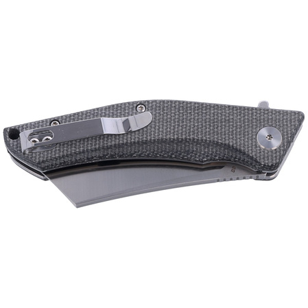 Bestech Cubis Black Micarta, Stonewashed/Satin D2 KNife (BG42A)