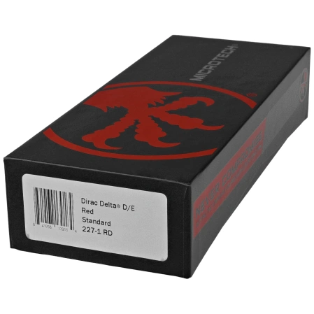Nóż automatyczny OTF Microtech Dirac Delta D/E Red Aluminium, Black M390 by Tony Marfione (227-1RD)