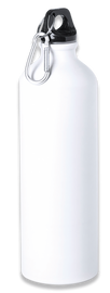 Butelka Barbaric Sports z karabińczykiem Aluminium 800 ml - White Matte (40071)