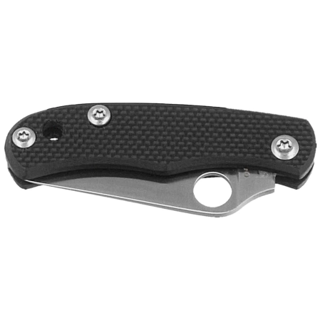 Spyderco Bug Knife Black G10, Satin 12C27 (C133GBKP)