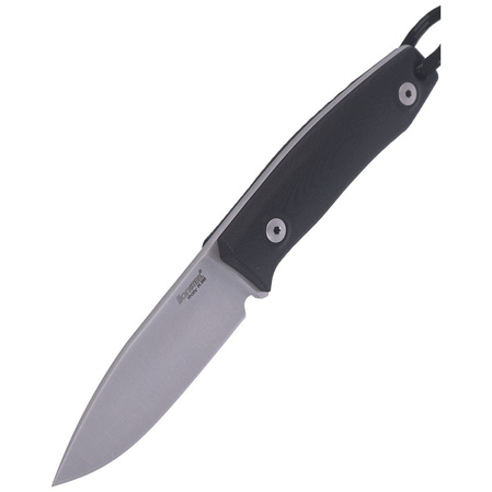 LionSteel Bushcraft Knife G10 Black, Satin Blade (M1 GBK)