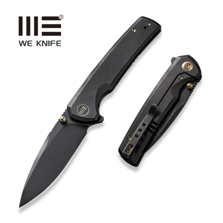 WeKnife Subjugator Black Titanium, Black Stonewashed CPM 20CV (WE21014C-5)