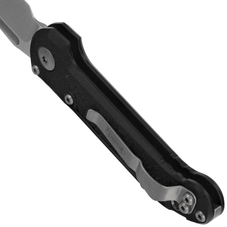 Microtech LUDT Gen III T/E Black Aluminum, Stonewashed M390MK by Tony Marfione (1136-10)