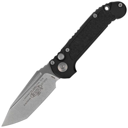Nóż automatyczny Microtech LUDT Gen III T/E Black Aluminium, Stonewashed M390MK by Tony Marfione (1136-10)