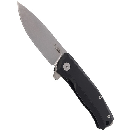 Nóż składany LionSteel Myto Black Aluminium, Stonewashed M390 by Molletta (MT01A BS)