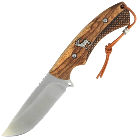 Nóż myśliwski Martinez Albainox Deer Zebra Wood, Satin 3Cr13Mov (32798)