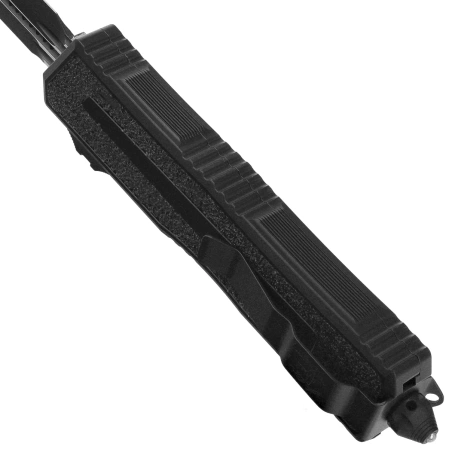 Nóż automatyczny OTF Microtech Scarab II Gen III D/E-S Black Aluminium, Tactical M390MK by Tony Marfione (1180-1T)