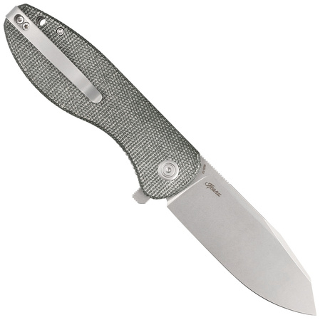 Kubey Knife Master Chief Green Micarta, Bead Blast AUS-10 by Keanu Alfaro (KU358I)