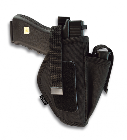 Barbaric AUTO 2"- 4" Holster Beretta, Walther, HK, Glock Padded Snap Closure Black Nylon (22104)
