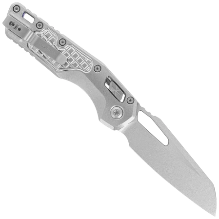 Microtech MSI S/E Ram-Lok Knife Marfione Select Frag Titanium, Blue HW, Stonewashed M390MK by Tony Marfione (210-10FRMS2)