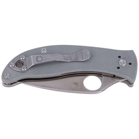 Spyderco Alcyone G-10 Grey, CTS BD1N Plain (C222GPGY)