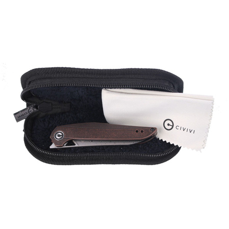 Nóż składany CIVIVI McKenna Black Stonewashed Copper, Damascus by Elijah Isham (C905DS-2)