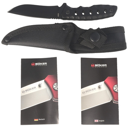 Nóż Böker Magnum Oblong Black Synthetic, Gray Coated 440A (02RY689)