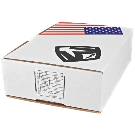 Medford MERC-1 D/E OTF Knife Blue Aluminium, Bronze Clip, Tumbled S45VN by Greg Medford (MK2134TG-44AU-Q2C1-B1)