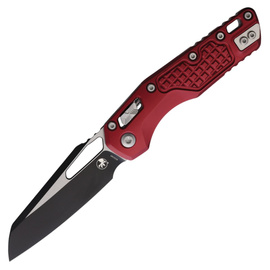 Microtech MSI S/E Knife Merlot Frag Aluminum, Black M390MK by Tony Marfione (210-1FRMR)