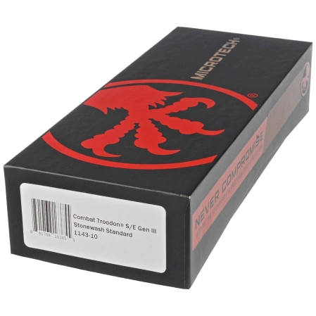 Nóż automatyczny OTF Microtech Combat Troodon Gen III S/E Black Aluminium, Stonewashed M390MK by Tony Marfione (1143-10)