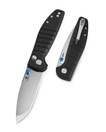 Bestechman Goodboy Jr. Knife Black G10, Satin/Stonewashed D2 by Keanu Alfaro (BMK10A)