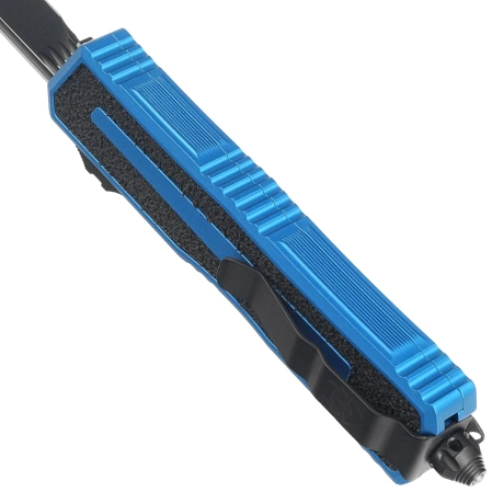 Nóż automatyczny OTF Microtech Scarab II Gen III S/E Blue Aluminium, Black M390MK by Tony Marfione (1278-1BL)