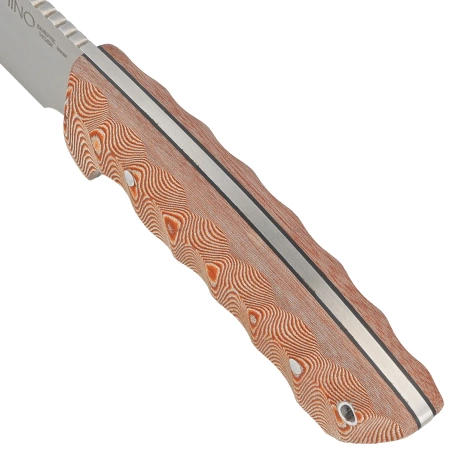 Muela Rhino-10SV.C/K Brown Canvas Micarta, Satin X50CrMoV15 knife