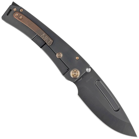 Nóż składany Medford Marauder-H D/P, Black DLC Titanium, Bronze HW/Clip, DLC S45VN by Greg Medford (MK0454PD-30PV-T1C1-BP)