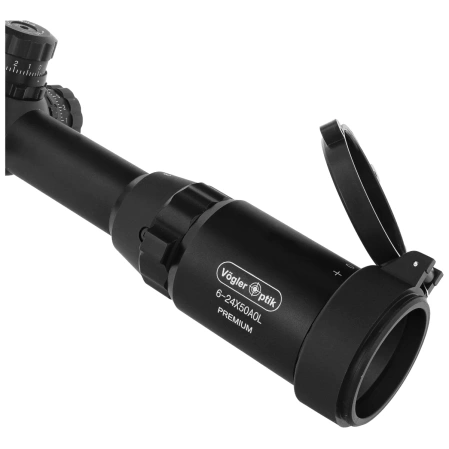 Luneta celownicza Vögler Optik Premium 6-24x50AOL Mil-Dot 1'' z podświetleniem i paralaksą, montaż 11mm