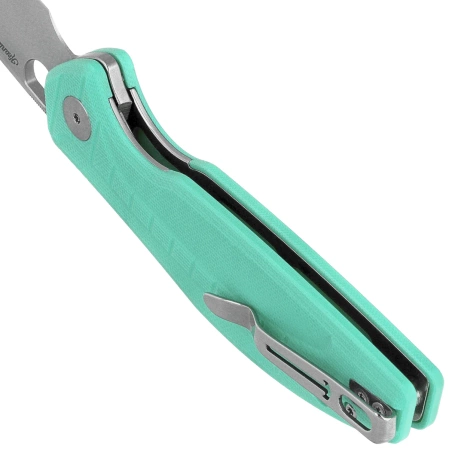 Nóż składany Bestechman Angry Owl Aqua G10, Satin/Stonewashed D2 by Keanu Alfaro (BMK12B-1)