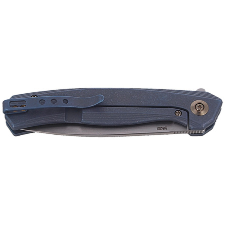 Nóż WE Knife Seer LE No 518/610 Blue Titanium, Rubber Silver (WE20015-2)