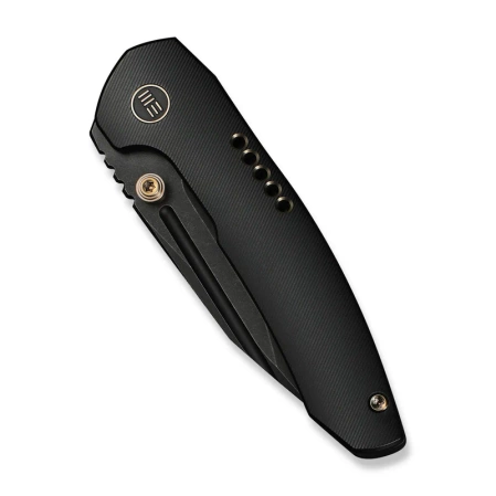 WeKnife Micro Trogon Black Titanium, Black Stonewashed M390 by Brian Brown (WE24043-1)