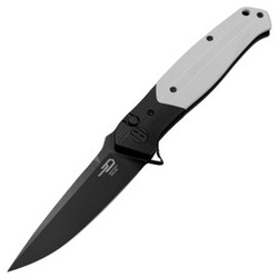 Nóż składany Bestech Swordfish Black/White G10, Black PVD 14C28N (BG62A)