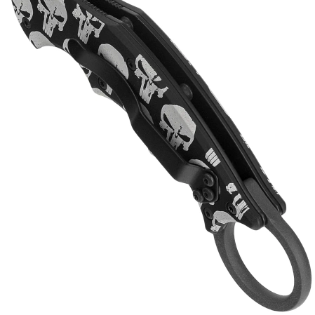 Nóż składany Fox The Skull Karambit Black Aluminium, Black N690Co (FX-599 ALB-5)