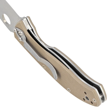 Nóż składany Spyderco Tenacious Brown G10, Satin CPM M4 by Eric Glesser (C122GBNM4P)