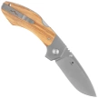 MKM Hero Knife Olive Wood, Satin M390 by Tommaso Rumici (MK HR-OT)