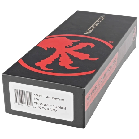 Microtech Hera II Mini Bayonet OTF Knife Tan Aluminum, Apocalyptic M390MK by Tony and Sean Marfione (1701M-10APTA)