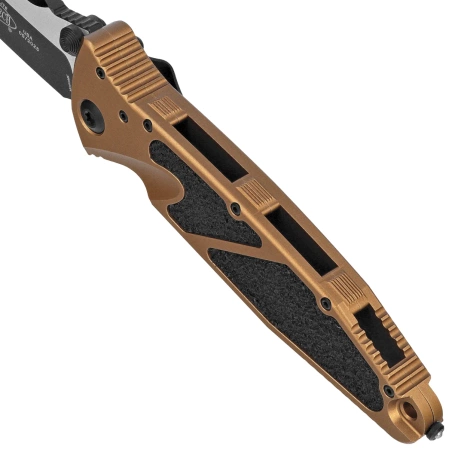 Microtech Socom Elite T/E-M Knife Tan Aluminium, Black M390MK by Tony Marfione (161-1TA)