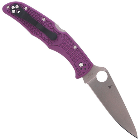 Spyderco Endura 4 FRN Purple Flat Ground PlainEdge Knife (C10FPPR)