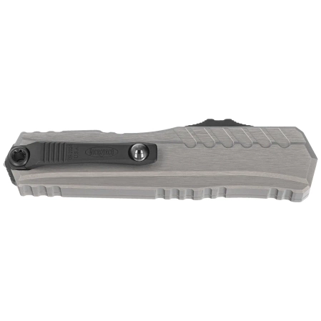 Nóż automatyczny OTF Microtech Cypher II D/E Natural Clear Aluminium, Black M390MK by Deryk Munroe i Tony Marfione (1242-1NC)