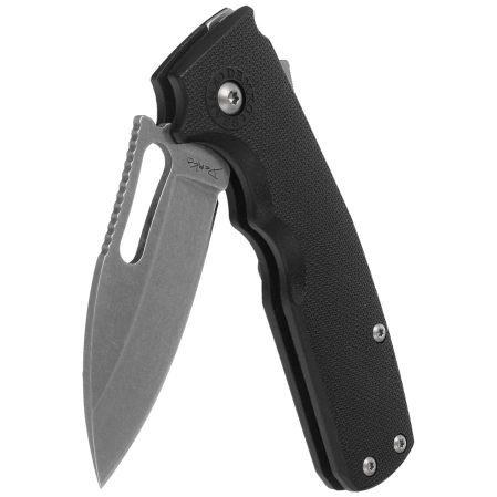 Nóż składany Demko Shark Cub Slicer Shark Black GRN, Stonewashed AUS10A by Andrew Demko (SC-10A-GRNBLK-SS)