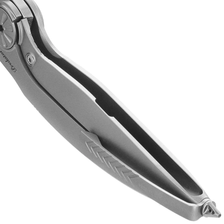 Nóż składany Rike Knife RK Predator-P Gray Titanium, Satin M390