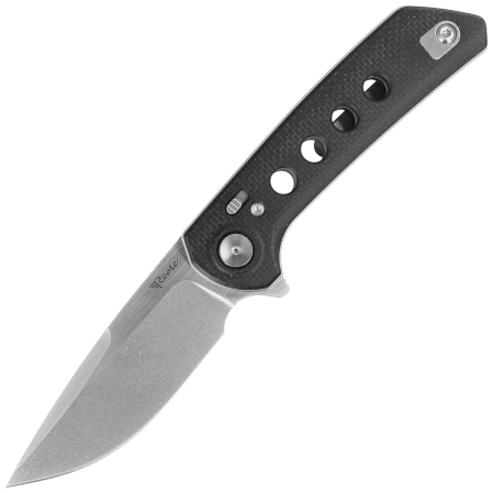 Reate PL-XF-1 Knife Black Micarta/G10 Inlay, Stonewashed Nitro-V